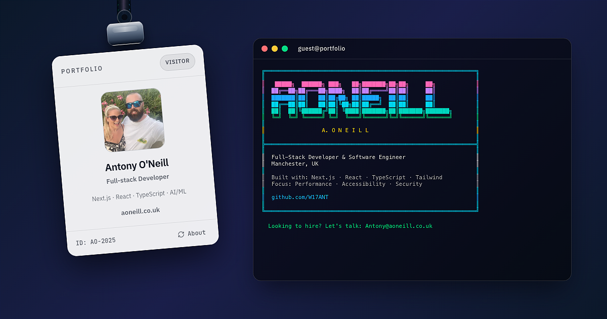 Antony O'Neill | AI & ML Developer | Software Engineer